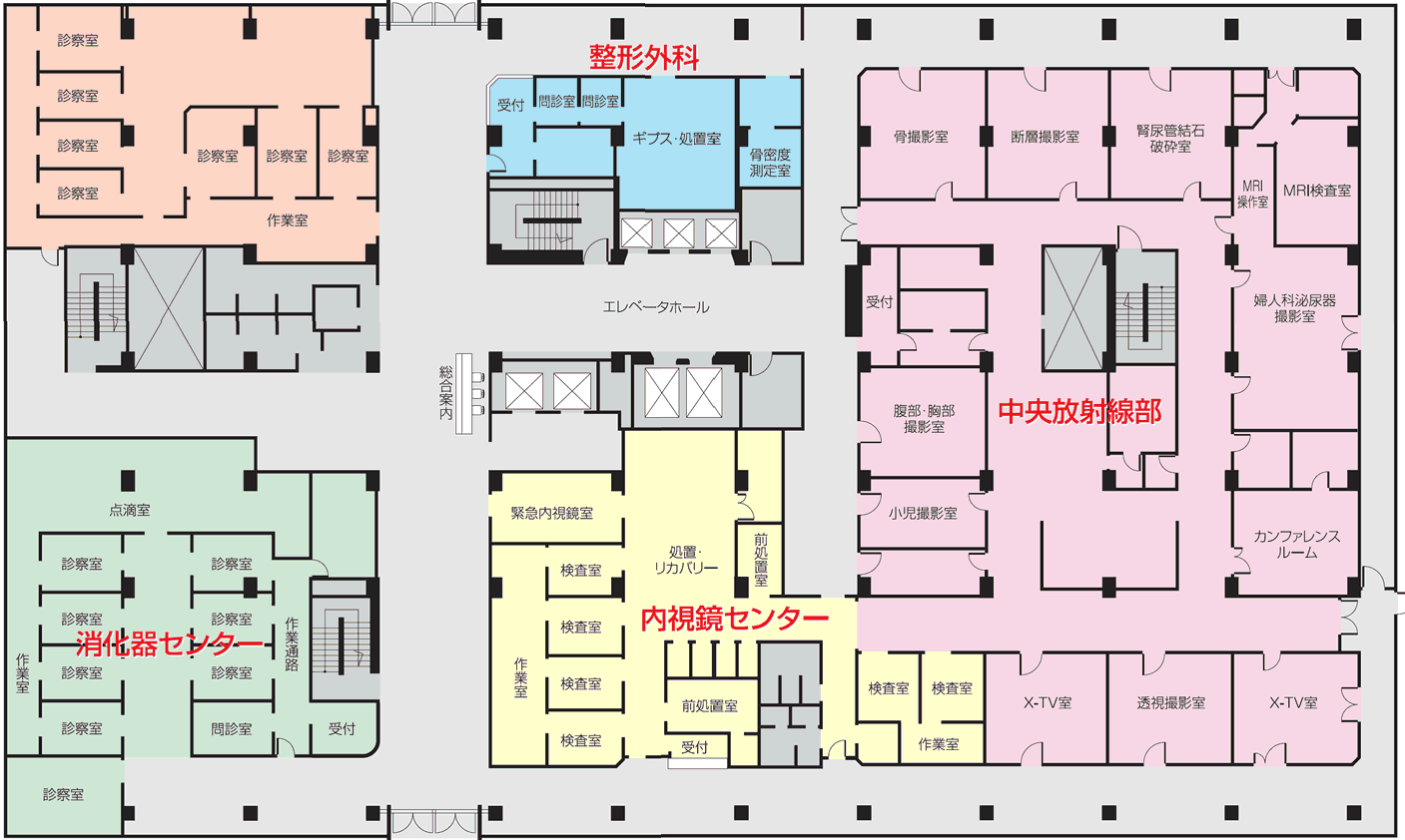 2号館1階レイアウト画像